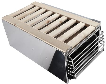 Fabater 3,6 KW Edelstahl-Saunaofen mit Interner Steuerung, 230 V Elektrischer Saunaofen für 3–6 m³ Raum, Korrosionsbeständige, Langlebige Sauna-Heizausrüstung mit Hochwertigem -Chrom