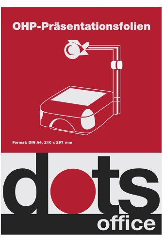 100 dots OHP-Folien für S/W-Laserdrucker/Kopierer / DIN A4 / 0,10 mm