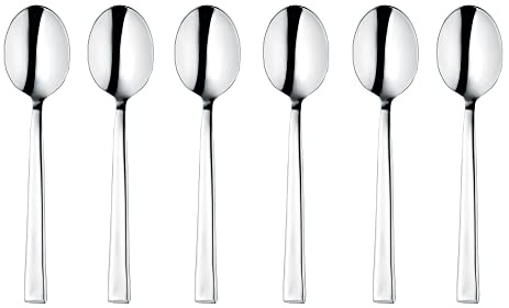 GRÄWE® 6 x Kaffeelöffel aus 18/10 Edelstahl, Serie KOPENHAGEN