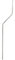 6’ Foot / 1.75m x 1” Cranked Offset TV Aerial Pole/Mast - Outdoor Roof Satellite - Loops
