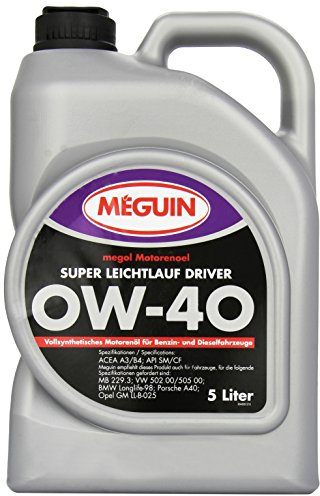 Meguin 4895 Megol Super LL Driver SAE 0 W-40, 5 L