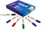 Eziglide Assorted Chisel Tip Drywipe Whiteboard Pens, Bulk Pack of 48 Assorted Colour Markers, No Residue Ink, Hard-wearing Fibre Medium Chisel Tip Dry Wipe Pen, Black, Red, Blue and Green