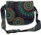 GURU SHOP Schultertasche, Hippie Tasche, Goa Tasche - Schwarz, Unisex - Erwachsene, Baumwolle, 22x23x12 cm