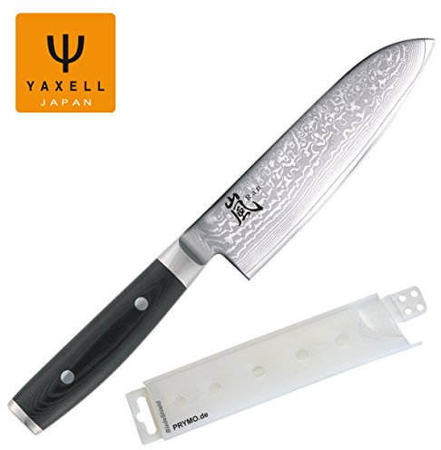 Mit Gravur - Yaxell Ran 69 Santokumesser 16,5 cm inkl. PRYMO.de® Klingenschutz