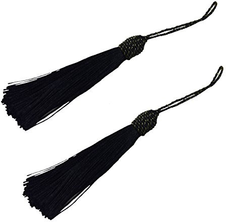 20pcs 6 Zoll Silky Floss Lesezeichen Quasten mit 2 Zoll Kabel Schleife und Kleinen Chinesischen Knoten für Schmuckherstellung, Souvenir, Lesezeichen, DIY Handwerk Zubehör