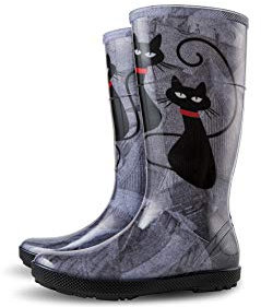 Demar - Stivali di gomma impermeabili Hawai Lady Exclusive, Multicolore (gatto), 41 EU