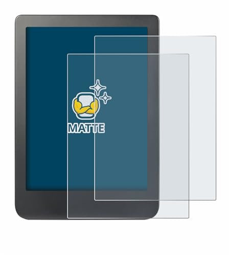 BROTECT Protector Pantalla Anti-Reflejos para Kobo Clara HD (6) / BW/Colour (2 Unidades) Película Mate Anti-Huellas