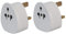 EUROPEAN TO UK TRAVEL ADAPTER, 2 TO 3 PIN TRAVEL PLUG/ADOPTER 3 PIN ADAPTOR PACK OF 2
