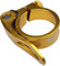 PLATT Fahrrad Sattelklemme mit Schnellspanner Aluminium Legierung Sattelklemme 28,6/31,8/34,9 mm Gold