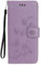 Reevermap Samsung Galaxy A20E Case Flip Cover PU Leather Wallet Lotus Butterfly Embossed Magnet Closure Card Slot Holder Stand Silicone Bumper Shockproof Case for Samsung Galaxy A20E Light Purple