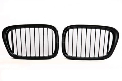 DM Autoteile 2x Grill Kühlergrill Schwarz Seidenmatt passend für 5er E39 + M M5 95-03
