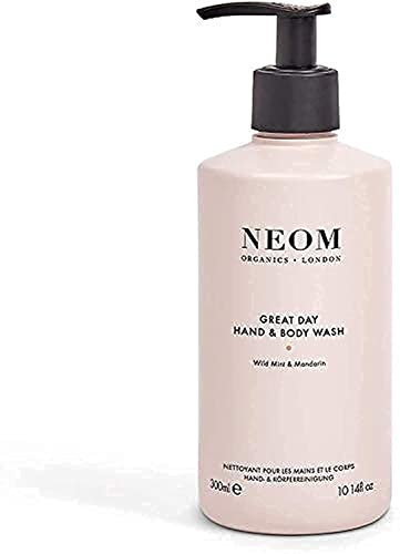 NEOM – Gel douche pour les mains et le corps Great Day, 300 ml | Menthe sauvage et mandarine | Nettoie et adoucit en douceur