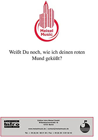 Weißt Du noch, wie ich Deinen roten Mund geküsst: Single Songbook