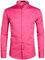 PARKLEES Herrenhemd mit Grandad-Kragen, schmale Passform, langärmelig, Knopfleiste mit Tasche, Desert Rose Red, L