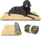 TVMALL Hundekissen Hundebett Decke für Reisen Waschebar Stilvolles Haustiermatte Plüschweiche Wende Bettbettmatte Sofamatratze für Große, Mittelgroße, Kleine Hunde - Braun, 110x70 cm