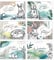 Papierdrachen 6 Postkarten zu Ostern aus fester Holzschliffpappe - 6 liebevoll gestaltete Grußkarten zu Ostern - Kunstdruck zum Verschicken, Pakete dekorieren und Sammeln - Abstrakt - Set 20