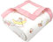 Hivia Musselin Decke 6 Lagig Kuscheldecke Baby Baumwolle 110 x 110 cm Musselin Babydecke Wickeldecke Weiche Decke für Badetuch,Kinderdecke Neugeborene Unisex (Mond Einhorn)