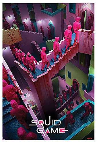 Pyramid Squid Game Crazy Stairs Poster