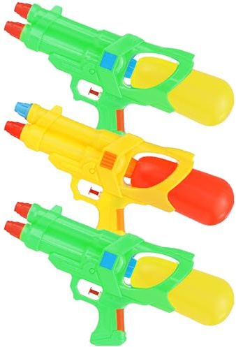 Wasserpistole Sommerpistole für Kinder - Mittlere Wasserpistole 30 cm x 15 cm - Wassershooter Schwimmbad Blaster Kinder Wassershooter für Sommer - Schwimmbad Strand Party Wasserpistolen (3 Stück)