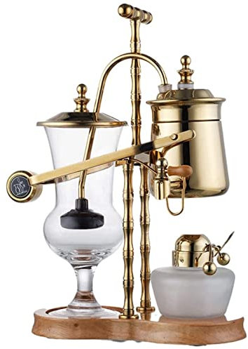 Habiba Iced Drip-Kaffeemaschine Moderne Siphon-Kaffeemaschine, Elegante, doppelt geriffelte Fulcrum-Kaffeemaschine mit T-Griff, leicht zu reinigende Eiskaffeemaschine Wiederverwendbar