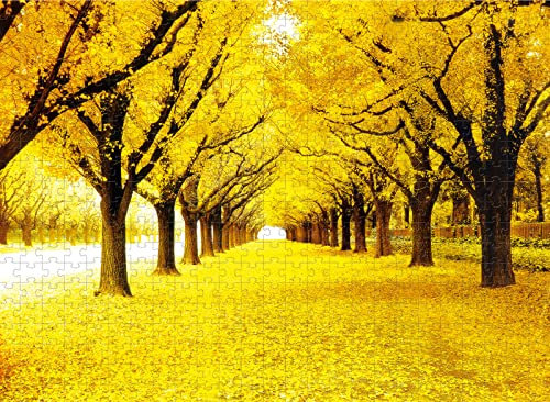 8000 Teile Puzzle Herbstgoldblätter Familie und Freunde Bildungsurlaub