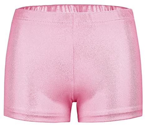 SEAUR Mädchen Shorts Tanz Gymnastik Yoga Sportshorts Kinder Turnshorts Tanzshorts Metallic Glänzend Hot Pants 3-12 Jahre