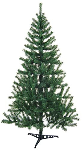 SHATCHI Árbol de Navidad Artificial de 4 pies a 6 pies, Ramas Naturales realistas Tradicionales de Pino Canadiense, 6 pies