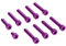 Set: Aluminium-Schrauben, Innensechskant in Violett Kupplungs- und Lichtmaschinendeckel Motor M500 / M700