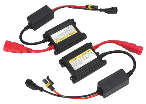ballast xenon 8000k 55w ballast xenon 8000k 55w Kit de Ballast de Remplacement 12V 55W, Kit de Conversion de Remplacement de Ballast Numérique Universel 12V DC pour Voiture de Moto, Noir