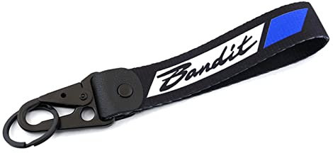RAEFY Für Suzuki Bandit S 650 Bandit 650 1200 Zubehör Motorrad CNC Schlüsselabdeckung Fall Shell Schlüsselanhänger Schlüsselanhänger Schlüsselanhänger (Farbe : A Keychain Blue, Größe : Normal)