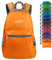 G4Free Kleiner faltbarer Rucksack, ultraleicht, wasserdicht, für Camping, Wandern, Radfahren, Herren und Damen, 20 l, Orange, 20 Grande longueur