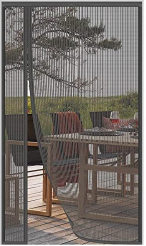 AQKai Magnet Fliegengitter Tür, 80x85cm Diamantmesh Insektenschutz Balkontür Magnetvorhang Mückenschutz Tür Stärkere Magneten Breites Klettband Ohne Bohren Insektenschutz für Haustür Terrassentür