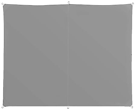 Sunscreen Awning Canopy 3 x 5 m(9.84 x 16.4ft) Waterproof 98% UV Block Hot Tub Shelter with Mounting Ropes For Outdoor Patio Canopy, Light Grey