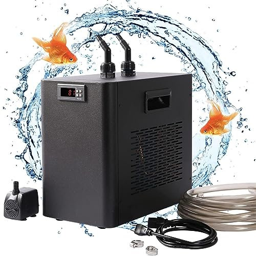 XDLYWUZIQ Aquarium-Kühler, 160/300/500 L Aquarium-Wasserkühler, Aquakultur-Hydrokultur-Kühlmaschine, Hydrokultur-Aquarium-Kühlsystem Für Quallen, Korallengarnelen,500L