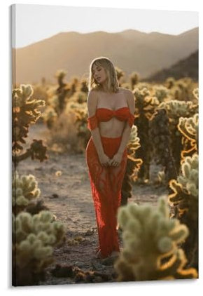 Supermodel Poster Sara Jean Underwood Hot Girl Wandkunst Bild Malerei Poster Leinwanddruck Poster Kunstwerke Raumdekoration