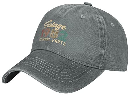 Baseballmütze Originalteile Jahrgang 1982 Schirmmütze Basecap Retro Sommer Kappe Vintage Baseball Cap Für Herren, Damen, Running