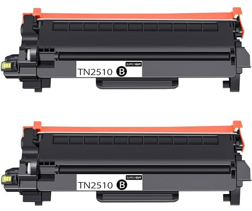Supply Guy TN2510XL TN-2510XL Toner Kompatibel mit Brother TN-2510 XL für Brother HL-L2400DW HL-L2400DWE MFC-L2800DW DCP-L2627DW MFC-L2827DW MFC-L2860DW MFC-L2860DWE MFC-L2835DW DCP-L2620DW 2x Schwarz