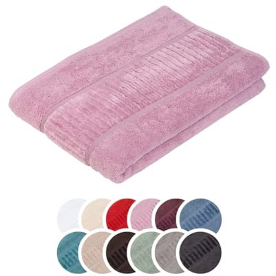 liebling Badetuch Bio Baumwolle, Serie Organic, 500 gr. / m², 100 x 150 cm, 60 Grad, saugstark, schnelltrocknend, Farbe: Altrosa