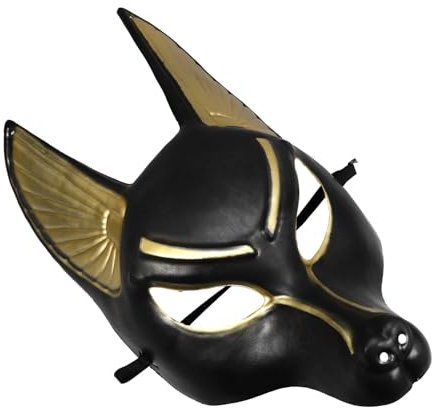Yardenfun Anubis Maske Für Halloween Und Maskerade Elegante Cosplay Maske Aus Kunststoff Dekorativer Kostümzubehör Für Partys Und Festivals Einzigartiges Design Für Unvergessliche