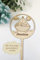 Holzstecker Caken Topper zur Taufe Arche Noah personalisiert