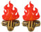 NAMOARLY Einzigartige Aufblasbare Lagerfeuer-requisite Aus Pvc-material 2 Stück Für Ihre Camping- Grill- Und Party-atmosphäre