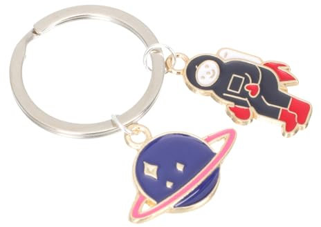 COSMEVIVI Llavero De Astronauta Aleación Accesorio De Decoración Planetaria Colgante De Llaves Temático Para Ligero y Compacto