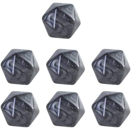 20 Stück 20-seitige Würfel, Rohlinge, 20 mm, Acrylwürfel, leere Rohlinge, polyedrische Würfel, Brettspiel-Zubehör, mathematische Werkzeuge