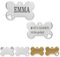 Ibera gifts - Hundemarke Mit Gravur - Personalisierte Hundemarke Für Welpen Oder Sehr Kleine Hunde - Edelstahl 25 x 16 mm - Hundeanhänger Mit Gravur (Silber / 1 Pfote/Klein)