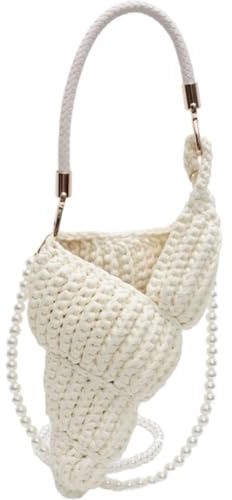 Bemvp Gehäkelte Umhängetasche, Muschel-Handtasche, Sommer- Für Frauen Und Mädchen, Outdoor, Strand, Reisen, Einkaufen Und Den Täglichen Gebrauch