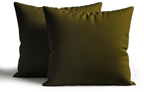 Home Sweet Home UK 100% Waterproof Outdoor Cushion Covers 60x60cm Set Of 2 With Invisible Zippered Outdoor Cushions Covers Waterproof 24x24 Cushion Cover For Living Room Garden Sofa Bedroom
