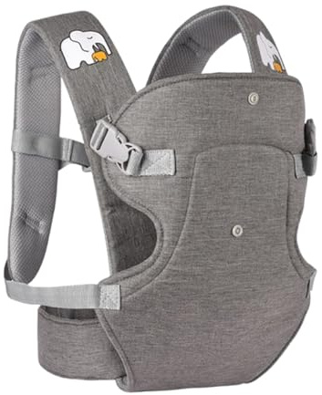 Hogvinnatil Babytrage, 2-in-1, ergonomische Babytrage | leicht, atmungsaktiv, verstellbar, Lendenwirbelsäule für Outdoor, Wandern