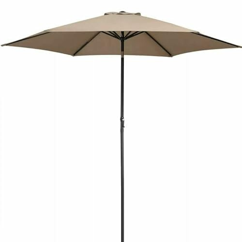 QYYZTQY Unique and Utility Aluminium Sun Parasol Taupe Waterproof Outdoor Garden Patio Umbrella