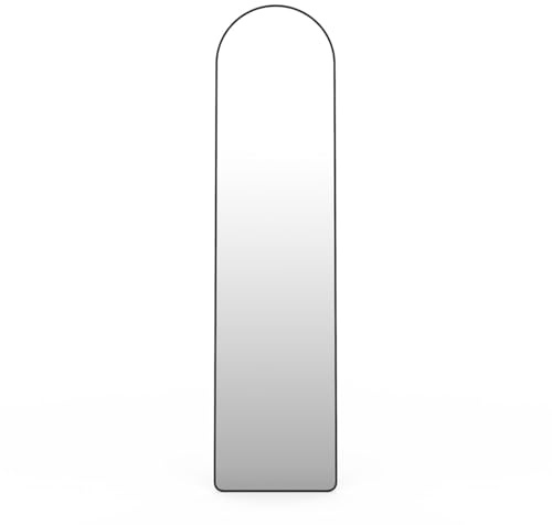 IDMarket - Miroir sur Pied Contour Noir 160 x 40 cm