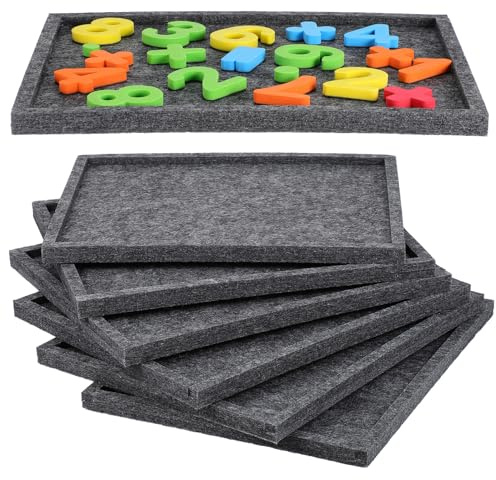 Toyvian Puzzle Sorting Trays for Adults Felt Puzzle Board Tray Stackable and Portable Easy Sorting Protects Pieces
